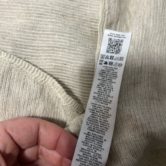 Asos Edition Women's Linen Blend Button Up Textured Shirt Sz 6 Beach Casual - Picture 7 of 8